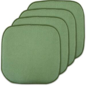 Sweet Home Collection 4 Pack Memory Foam Honeycomb Nonslip Back 16" x16" Chair